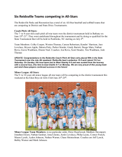 Six Reidsville Teams competing in All