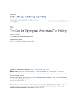 The Case for Tipping and Unrestricted Tip-Pooling