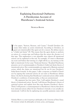 Explaining Emotional Outbursts