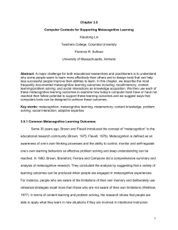 Chapter 3 - Department of Learning Technologies