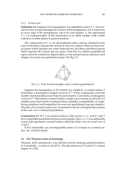 5.1.2 Normal sum Definition 5.4 Suppose M is triangulated. An