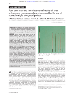 Poor accuracy and interobserver reliability of knee arthroscopy