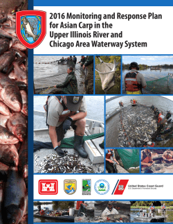 2016 Monitoring and Response Plan for Asian Carp