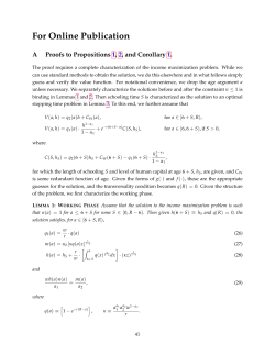 For Online Publication