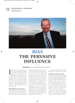 bias the pervasive influence