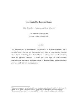 Learning about Bayesian Games: What Does Leaning Theory Tell Us