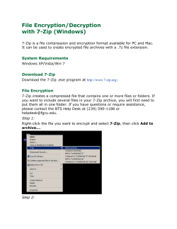 File Encryption/Decryption with 7