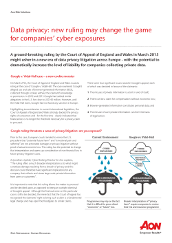 Data privacy: new ruling may change the game for companies
