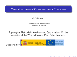 One side James` Compactness Theorem