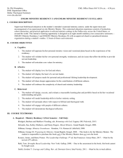 Syllabus - Dallas Theological Seminary