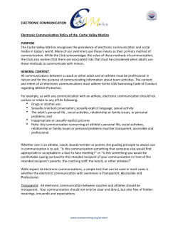 Electronic Communication_Model Policy