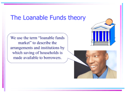 The Loanable Funds theory