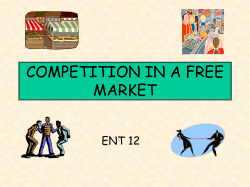 competition in a free market