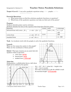 Integrated 2, Section 8-1