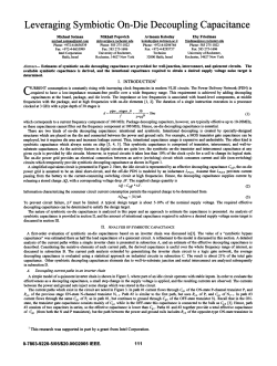 Leveraging Symbiotic On-Die Decoupling Capacitance