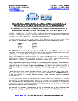 sweden welcomes first international federation of american