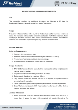 BOEING IIT NATIONAL AEROMODELLING