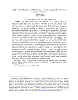 Single Crossing Properties and the Existence of Pure Strategy