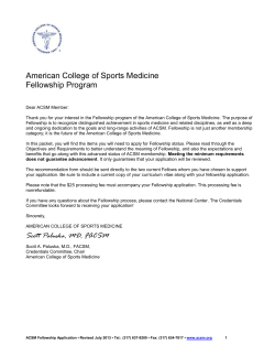American College of Sports Medicine