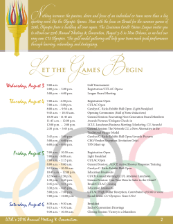 Let the Games Begin - Louisiana Credit Union League