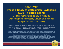 STARLYTE Phase II Study of Coltuximab Ravtansine
