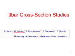 4th Jet Cut 20 GeV - University of Oklahoma