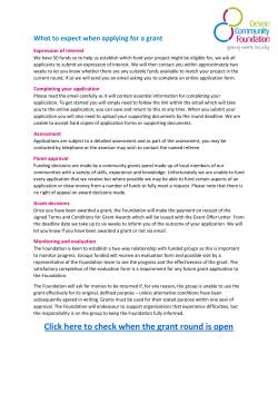 Click here to check when the grant round is open