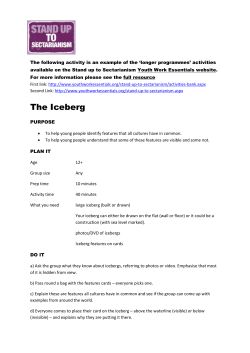 The Iceberg - Action on Sectarianism