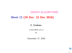 @let@token GRAPH ALGORITHMS 0.3cm Week 12 @let@token