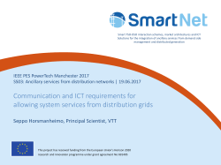 PowerTech -“A new platform for testing TSO-DSO