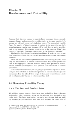 Randomness and Probability