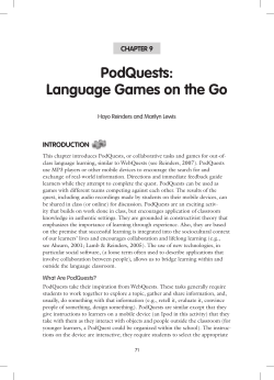 podQuests: Language Games on the Go
