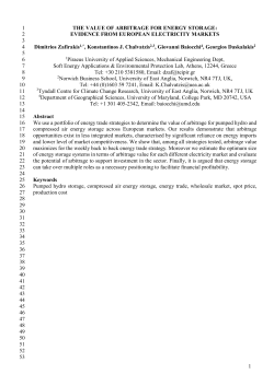 THE ACTUAL VALUE OF ENERGY STORAGE ARBITRAGE: