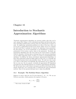 Introduction to Stochastic Approximation Algorithms