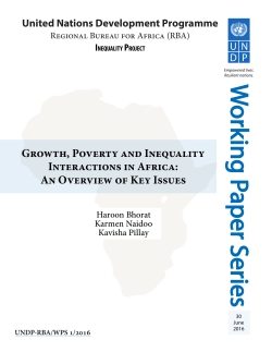 Growth, Poverty and Inequality Interactions In Africa