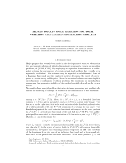 BROKEN SOBOLEV SPACE ITERATION FOR TOTAL VARIATION