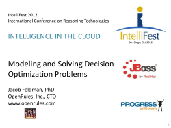 Modeling and Solving Decision Optimization Problems