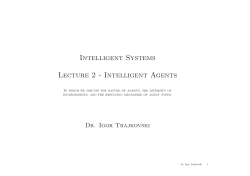 Intelligent Agents