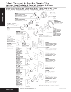 3-Port, Three and Six Function Diverter Trim