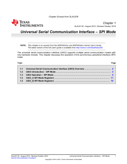 SPI Mode - Texas Instruments