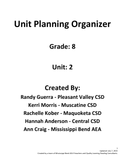 Unit 2 UPO - Mississippi Bend AEA