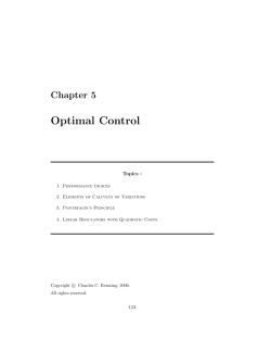 Optimal Control