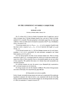 On the consistency of Borel`s conjecture