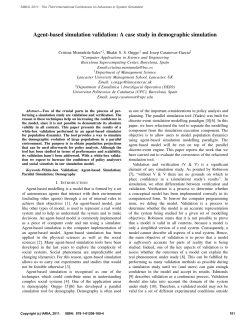 Agent-based simulation validation: A case study in demographic