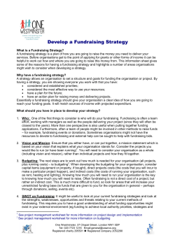 Fundraising Strategy
