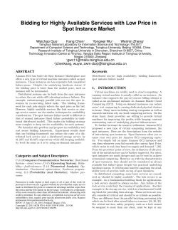 Bidding for Highly Available Services with Low Price in Spot