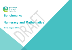 Numeracy and Mathematics Benchmarks (Word version)