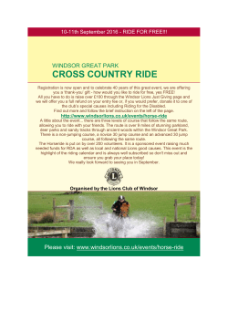 cross country ride