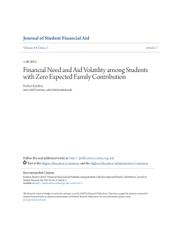 Financial Need and Aid Volatility among Students with Zero
