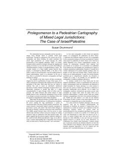 Prolegomenon to a Pedestrian Cartography of Mixed Legal